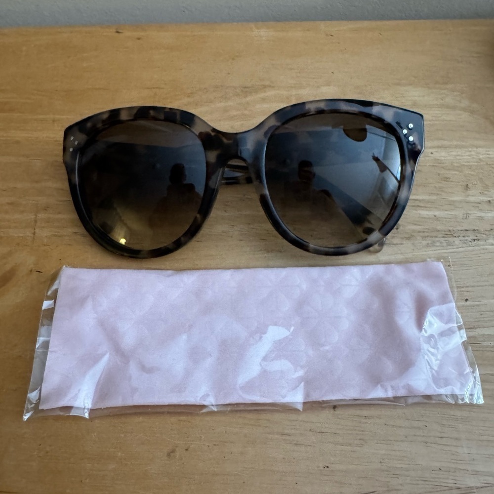 Celine Brown Oversized Cat-Eye Sunglasses